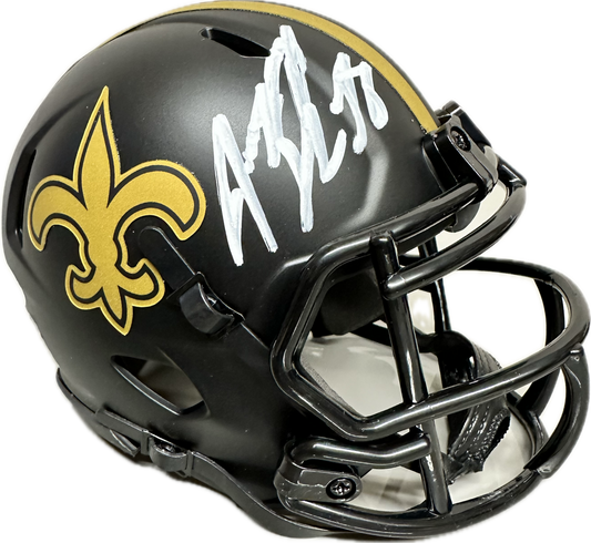 Jeremy Shockey New Orleans Signed Mini Football Helmet (JSA)