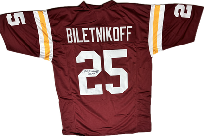 Fred Biletnikoff Signed Custom Football Jersey (PIA)