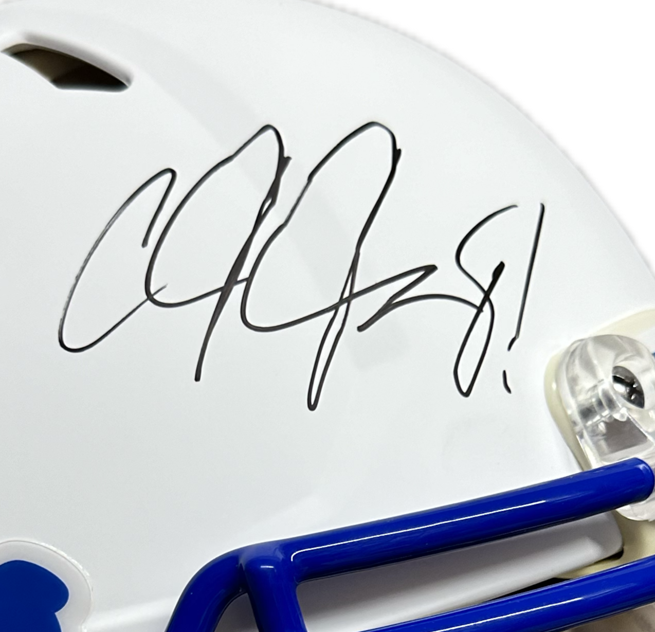 Calvin Johnson Signed Detroit Full Size Lunar Football Helmet (JSA)