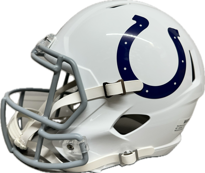 Moore/Willis/Leonard/Blackmon Colts Signed Indianapolis  Full Size Football Helmet (JSA)