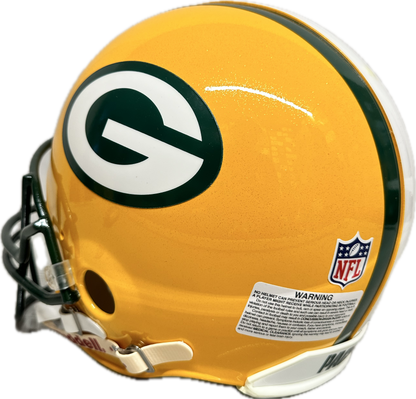 Aaron Rodgers Green Bay "SB MVP & SB Champs" Inscription Full Size Home Speed Football Helmet (JSA)