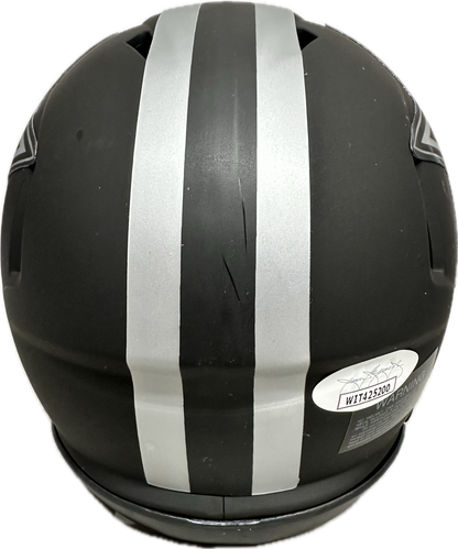 Jay Novacek Dallas Eclipse Signed Mini Football Helmet (JSA)