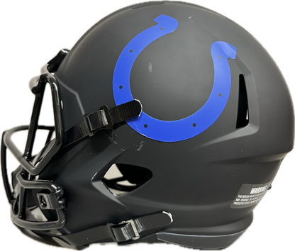 Marvin Harrison Indianapolis Eclipse Signed Full Size Football Helmet (JSA)