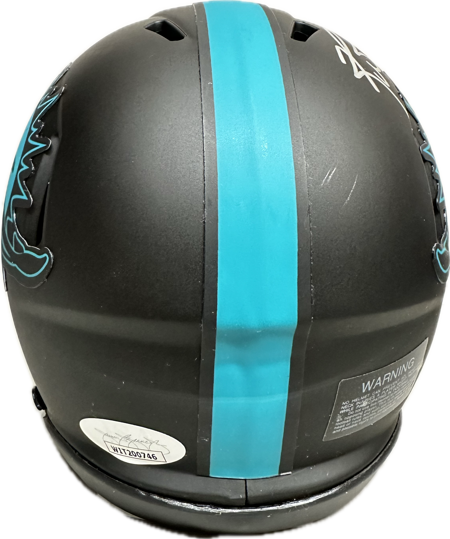 Ricky Williams "420" Inscription Miami Eclipse Mini Football Helmet (JSA)