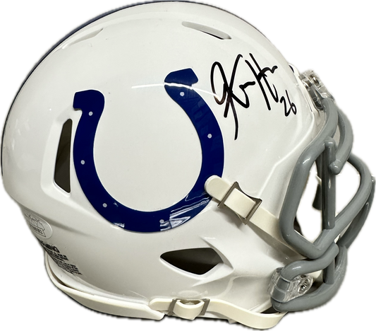 Kelvin Hayden Indianapolis White Mini Football Helmet (JSA)