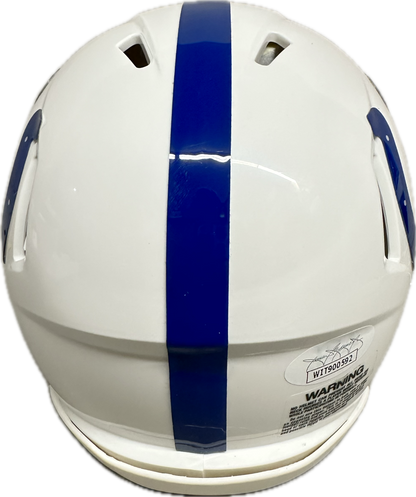 Kelvin Hayden Indianapolis White Mini Football Helmet (JSA)