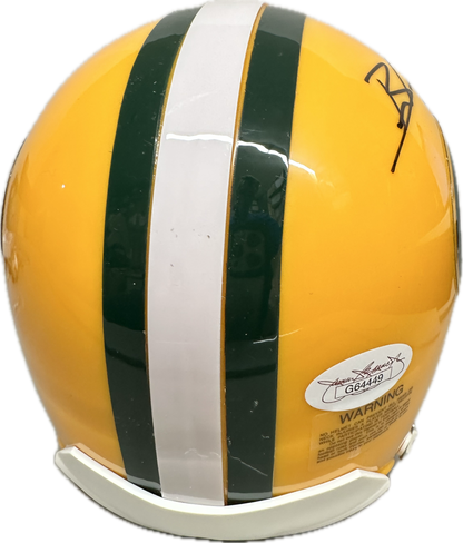 Brandon Saine Green Bay Signed Mini Football Helmet (JSA)