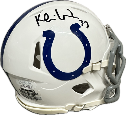 Karis Willis Indianapolis White Mini Football Helmet (JSA)