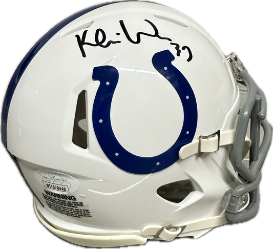 Karis Willis Indianapolis White Mini Football Helmet (JSA)