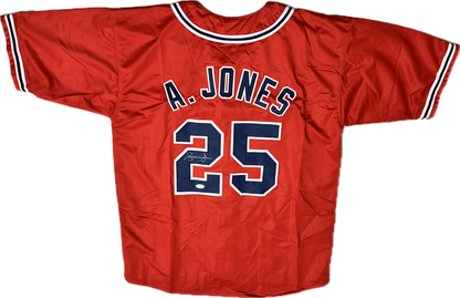 Andruw Jones Signed Custom Atlanta Autographed Baseball Jersey (JSA)