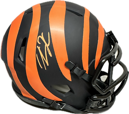 Tee Higgins Cincinnati Eclipse Mini Football Helmet (JSA)