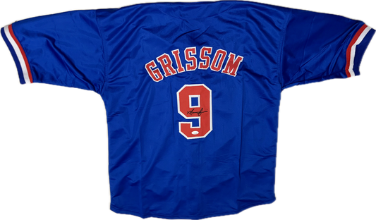 Marquis Grissom Signed Custom Montréal  Baseball Jersey (JSA)