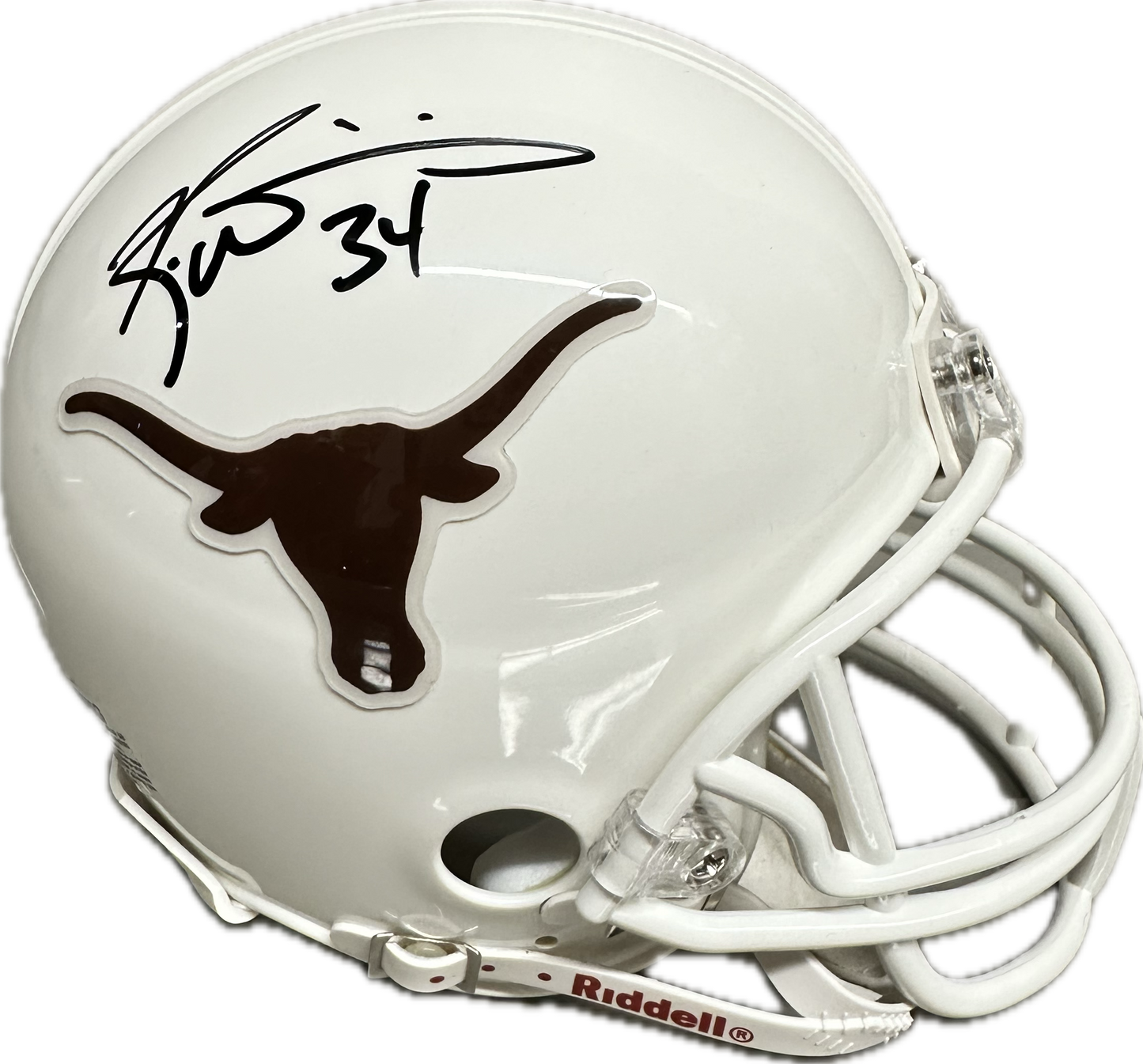 Ricky Williams Texas White Signed Mini Football Helmet (JSA)