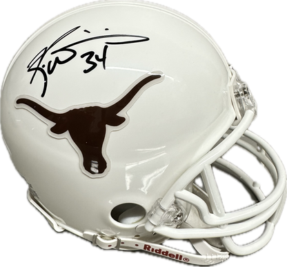 Ricky Williams Texas White Signed Mini Football Helmet (JSA)