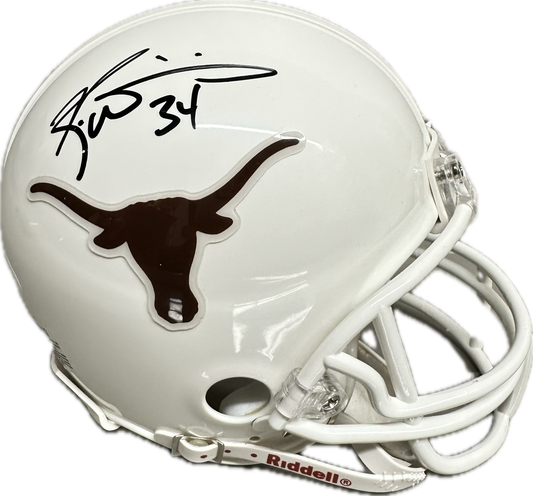 Ricky Williams Texas White Signed Mini Football Helmet (JSA)