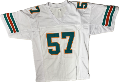 Dwight Stephenson Custom Miami Autographed Football Jersey (JSA)