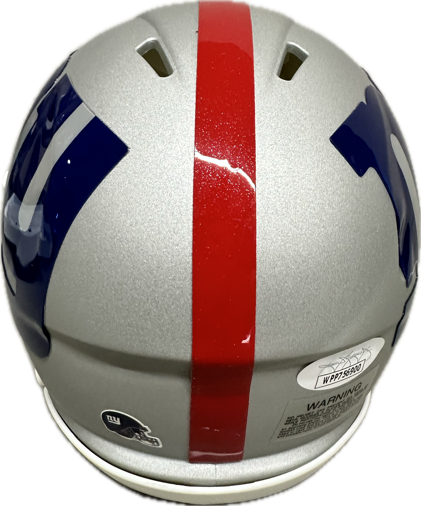 Jeremy Shockey New York AMP Mini Football Helmet (JSA)