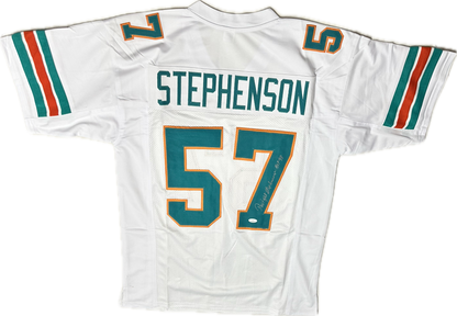 Dwight Stephenson Custom Miami Autographed Football Jersey (JSA)