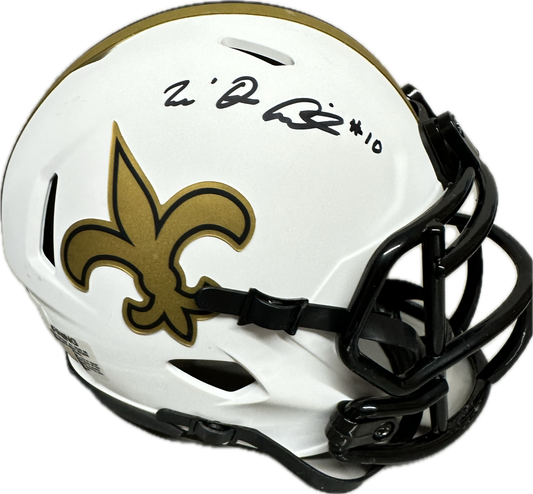 Tre'Quan Smith  New Orleans Signed Lunar Mini Football Helmet (JSA)
