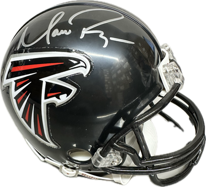Matt Ryan Atlanta Signed Black  Mini Football Helmet (JSA)