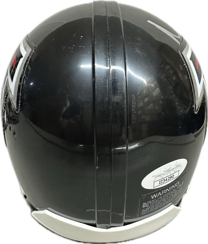 Matt Ryan Atlanta Signed Black  Mini Football Helmet (JSA)