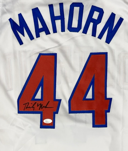 Rick Mahorn Signed Custom Detroit Basketball Jersey (PIA)