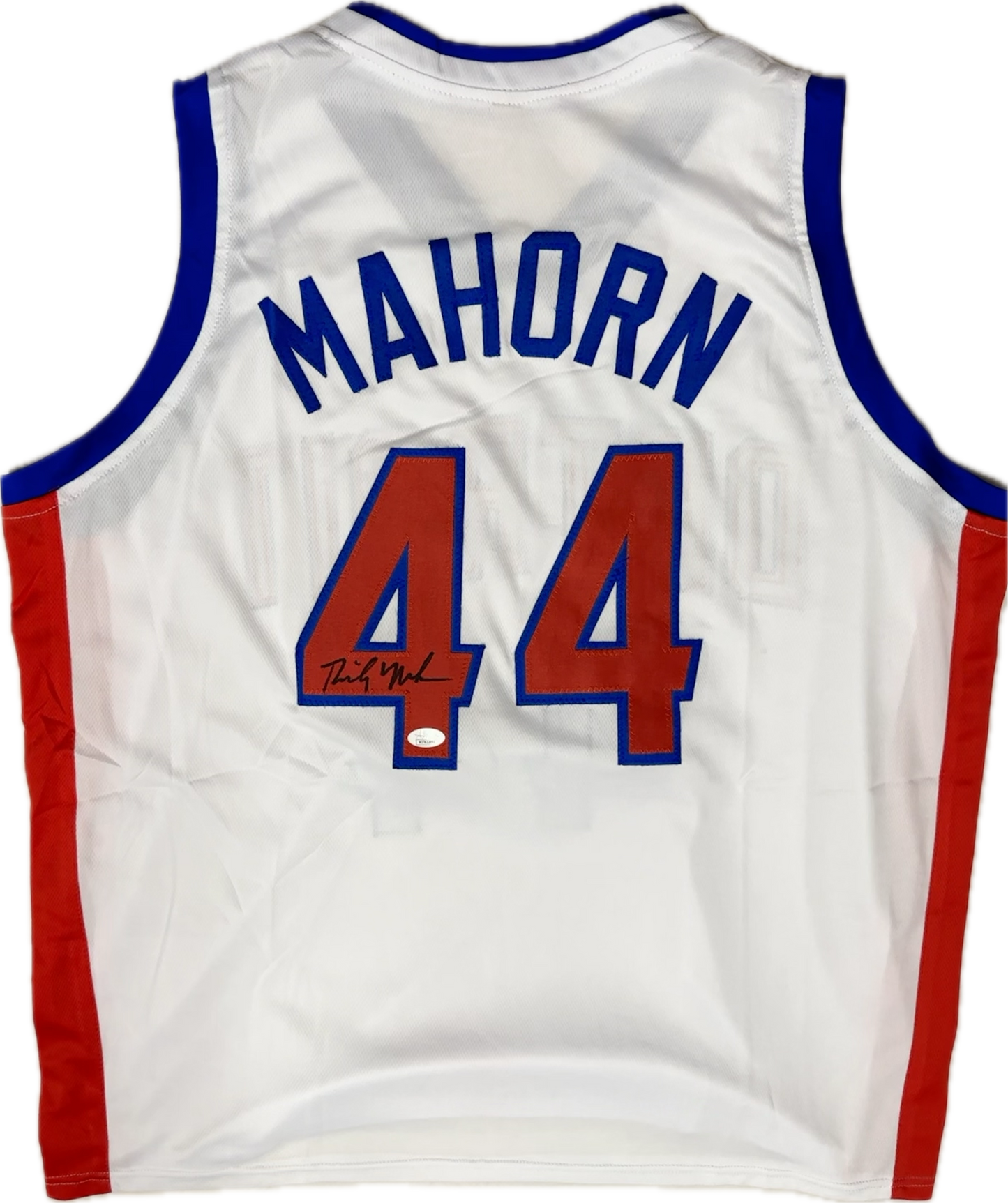 Rick Mahorn Signed Custom Detroit Basketball Jersey (PIA)