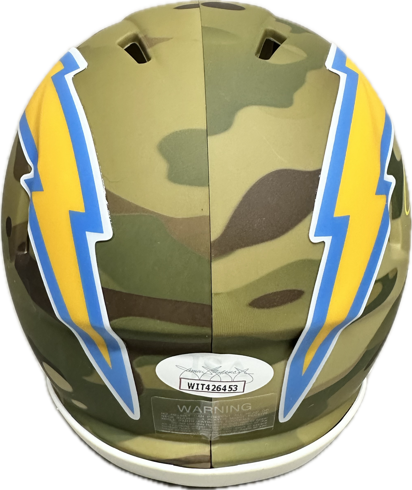 LaDainian Tomlinson Los Angeles Salute To Service Signed Mini Football Helmet (JSA)