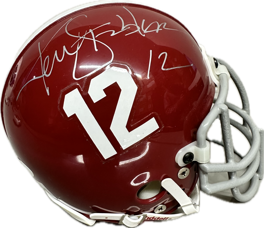 Ken Stabler Alabma  Signed Mini Football Helmet (JSA)