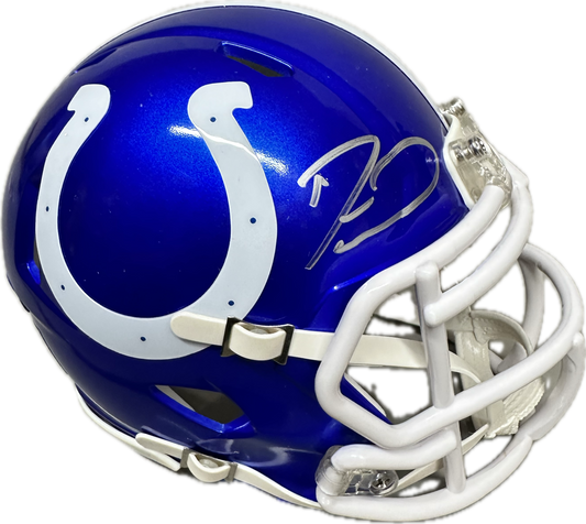 Darius Shaquille Leonard Indianapolis Flash Mini Football Helmet (PIA JSA)