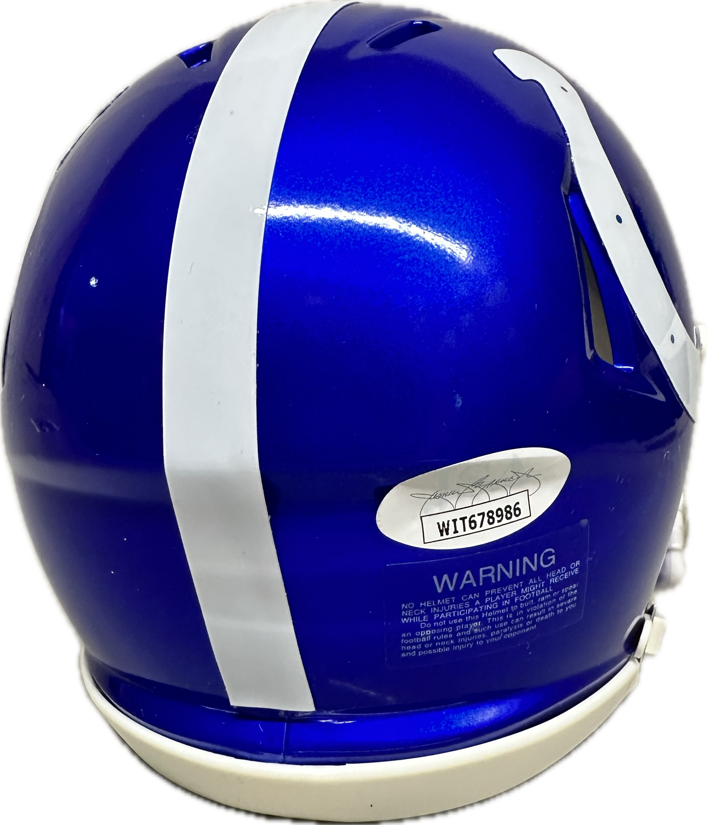 Darius Shaquille Leonard Indianapolis Flash Mini Football Helmet (PIA JSA)