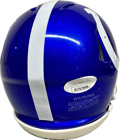 Darius Shaquille Leonard Indianapolis Flash Mini Football Helmet (PIA JSA)