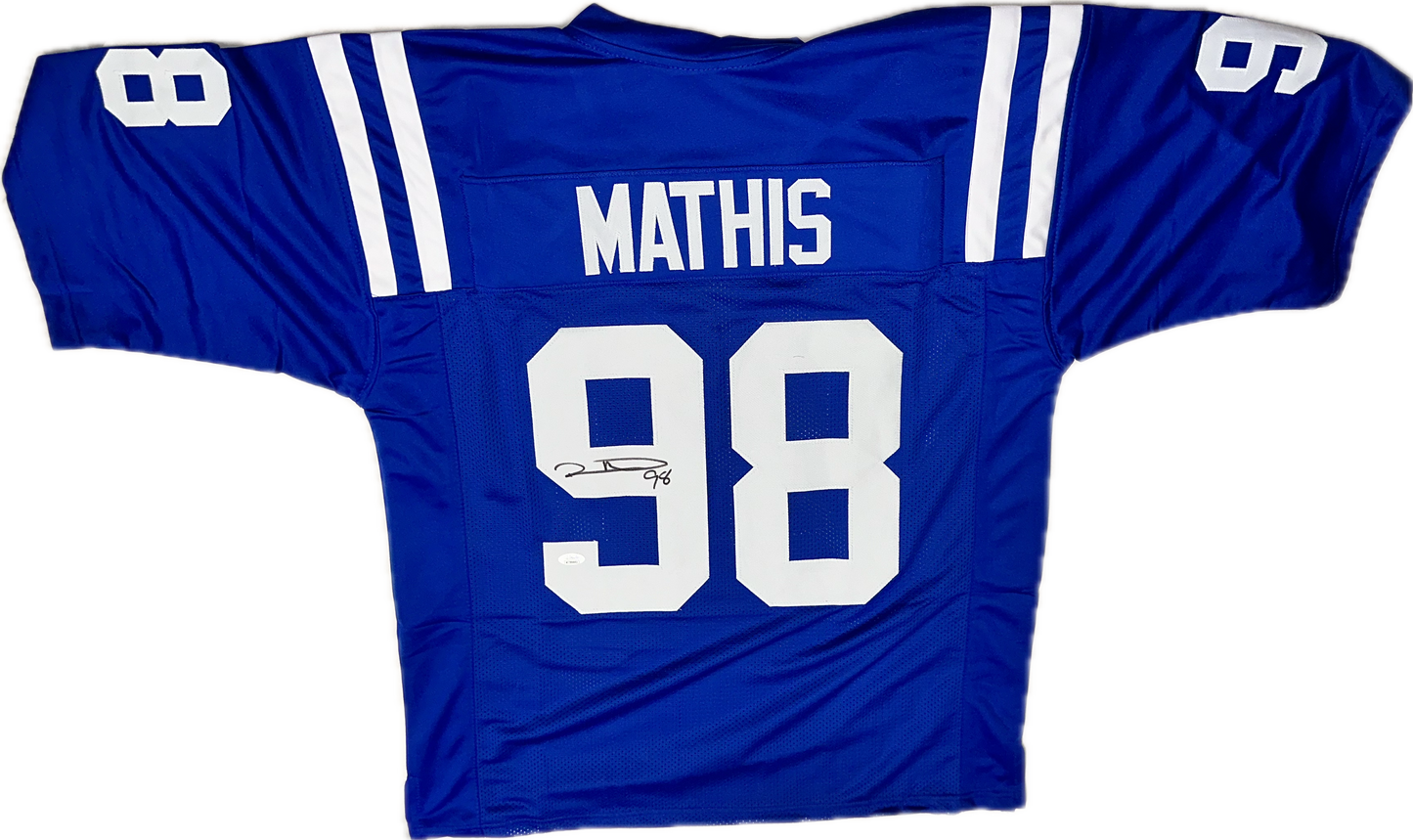 Robert Mathis Signed Custom Indianapolis Football Jersey (PIA)