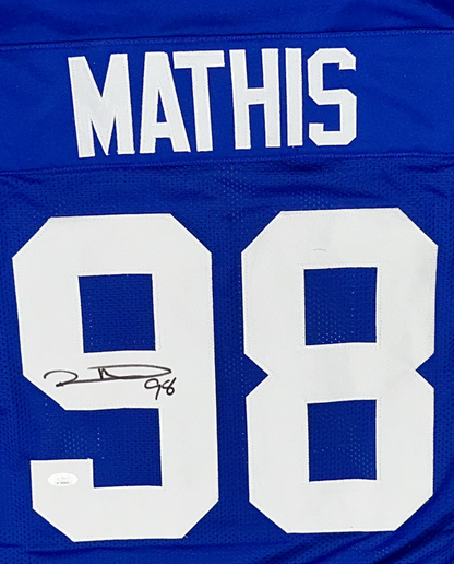 Robert Mathis Signed Custom Indianapolis Football Jersey (PIA)