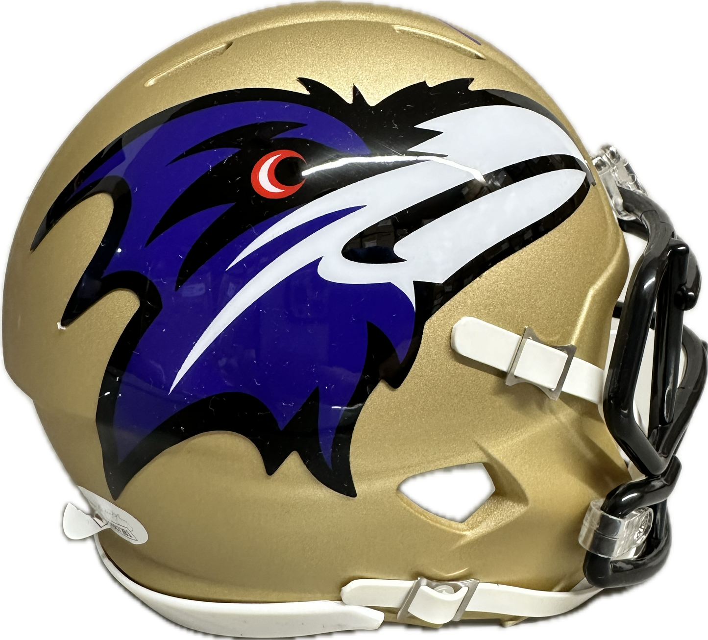 Ray Lewis Baltimore AMP Signed Mini Football Helmet (JSA)