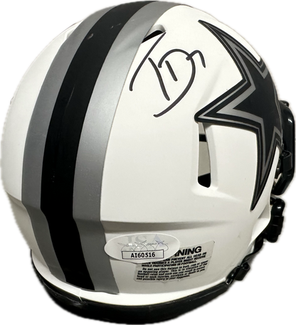 Trevon Diggs Dallas Mini Football Helmet (JSA)