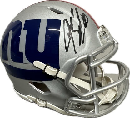 Jeremy Shockey New York AMP Mini Football Helmet (JSA)