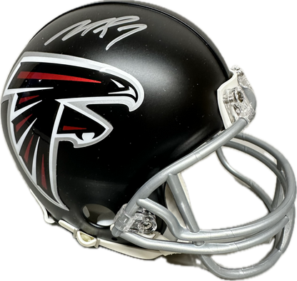 Michael Vick Home Falcons Signed Mini Football Helmet (JSA)