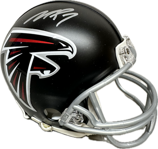 Michael Vick Home Falcons Signed Mini Football Helmet (JSA)