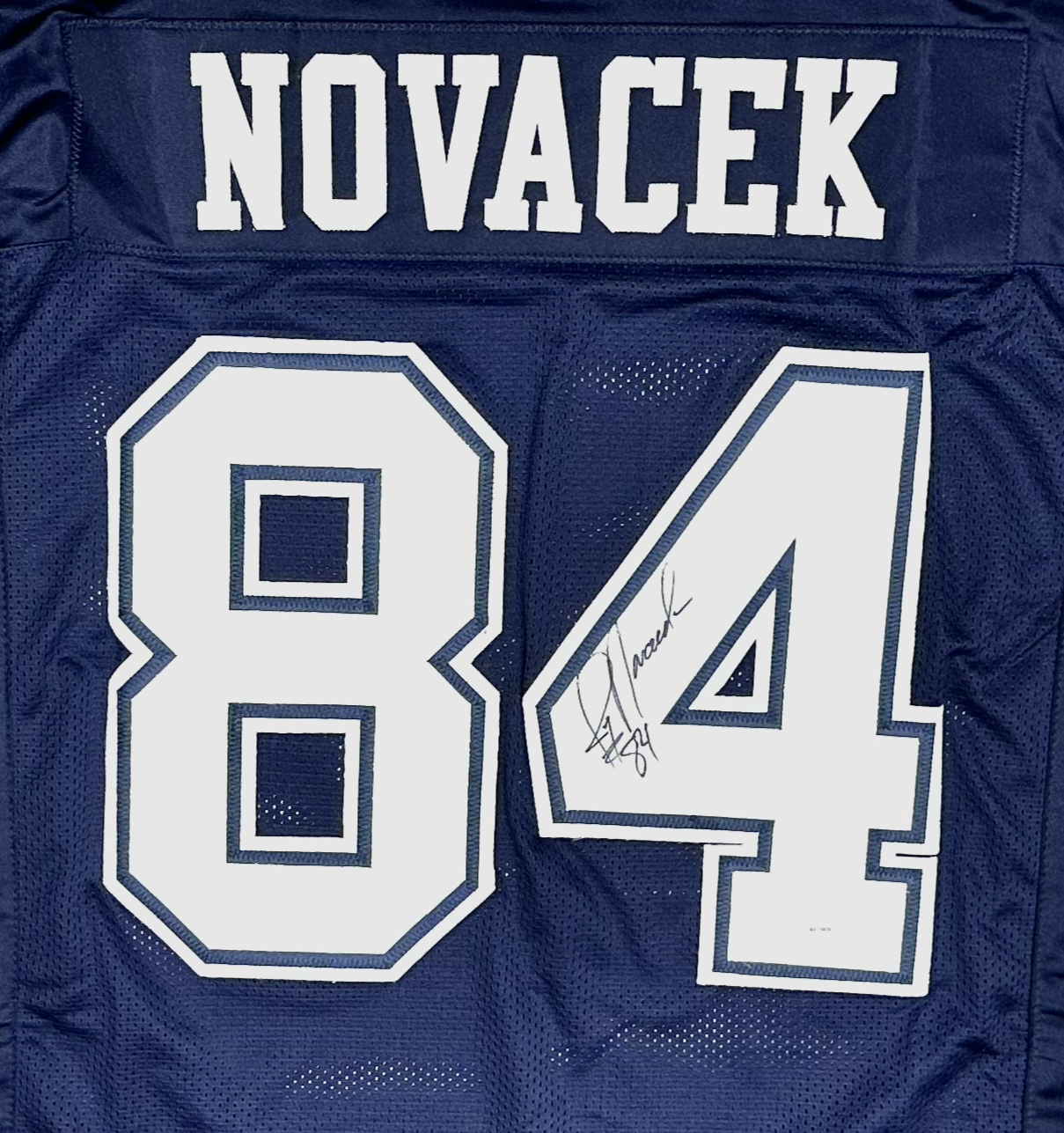 Jay Novacek Custom Signed Dallas Throwback Football Jersey (JSA/PIA)