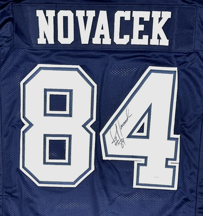 Jay Novacek Custom Signed Dallas Throwback Football Jersey (JSA/PIA)