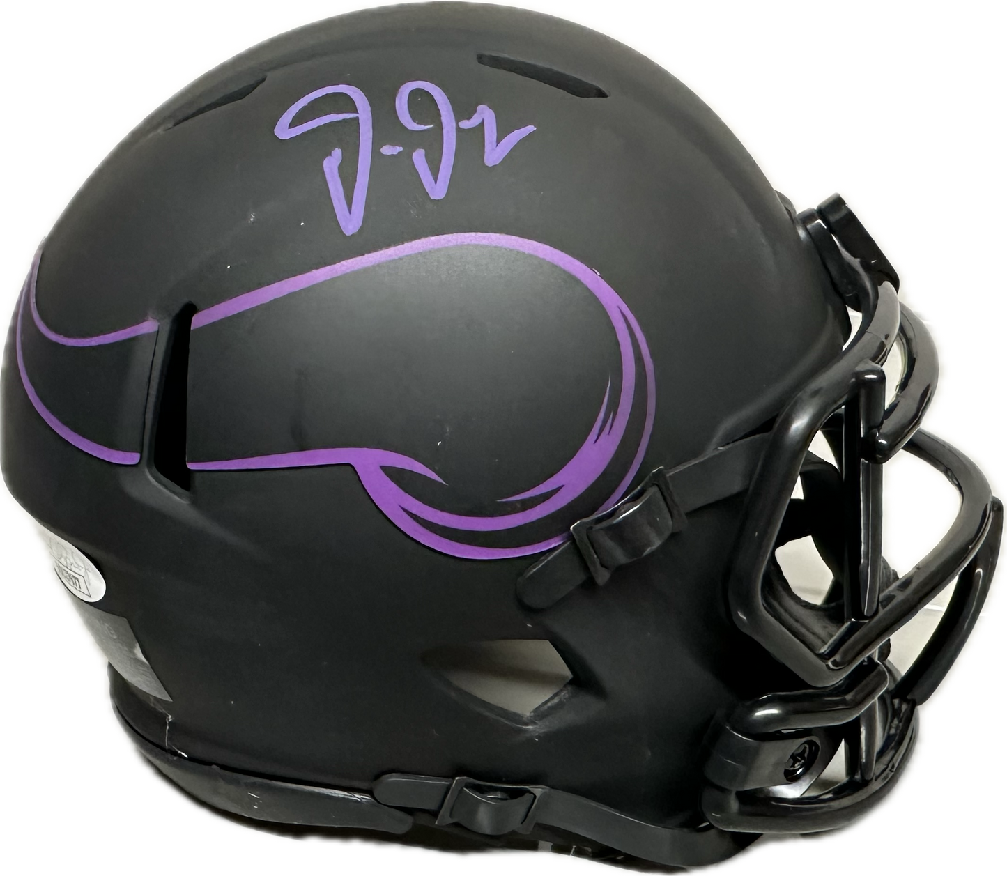 Justin Jefferson Minnesota Eclipse Mini Football Helmet (JSA)