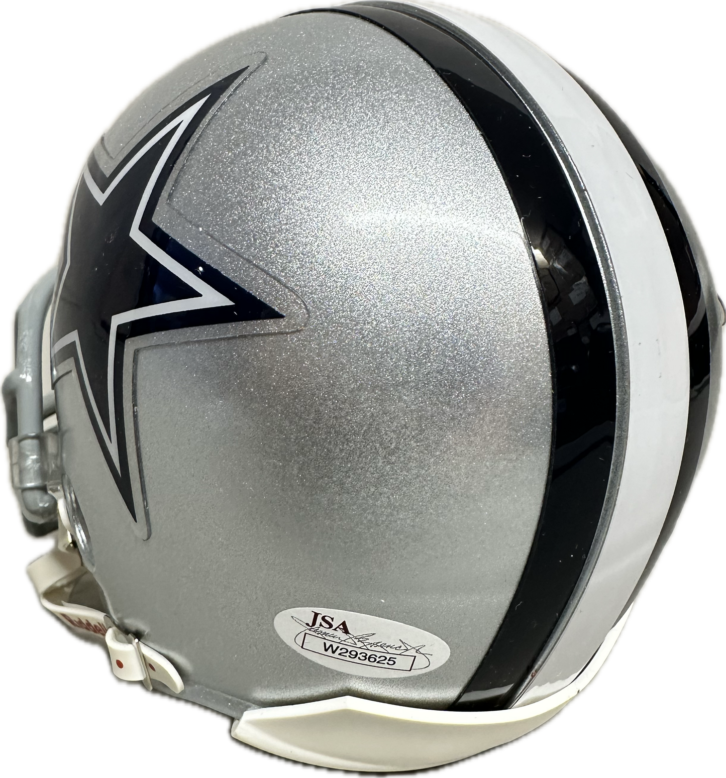 Tony Romo Dallas Grey Speed Signed Mini Football Helmet (JSA)