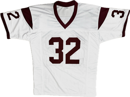 O.J Simpson Signed Custom Away White Football Jersey (PIA)