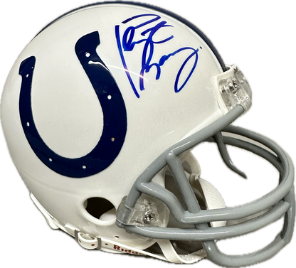 Peyton Manning Indianapolis  White Mini Football Helmet (PSA)