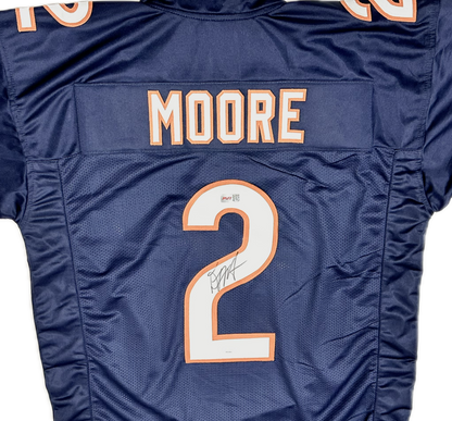 DJ Moore Signed Chicago Custom Home Autographed Football Jersey (PIA)