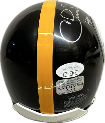 Chuck Knoll "HOF 93"  Pittsburgh  Signed Mini Football Helmet (JSA)