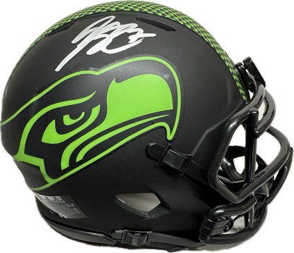 Jaxon Smith Njgba Seattle Lime Green Signed Mini Football Helmet (PIA/JSA)