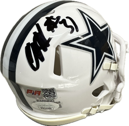 Al Harris Dallas Speed White Signed Mini Football Helmet (JSA/PIA)