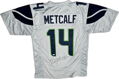 DK Metcalf Signed Seattle White Custom Jersey